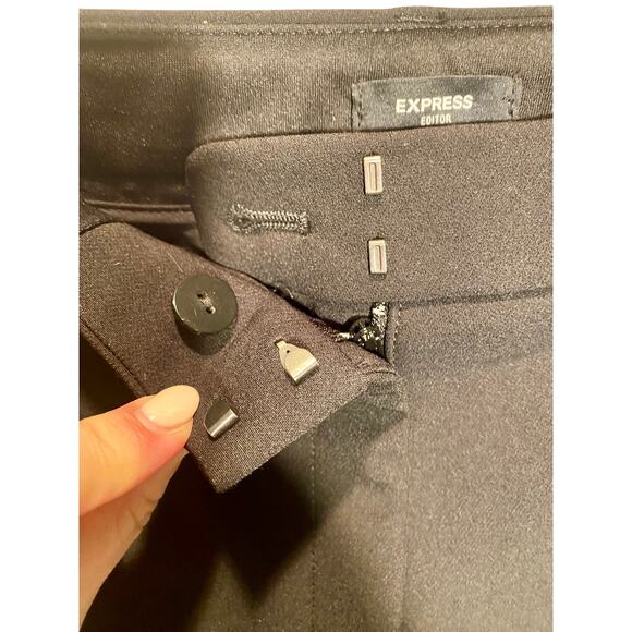 Express Editor Women's Black Slacks Size 10S - Picture 2 of 5
